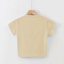 Load image into Gallery viewer, Slim U-Neck Sports Cropped Tee - The Angels Hub
