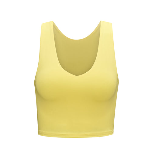 Sexy Solid V-Neck Cropped Tank Top - The Angels Hub
